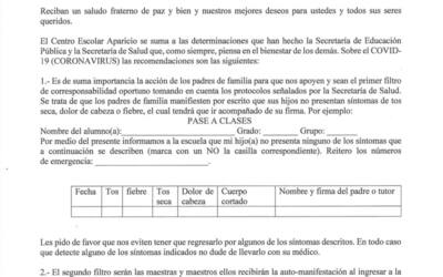 Importante: Información de COVID-19