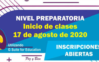 Información Importante, Inicio de ciclo Prepa