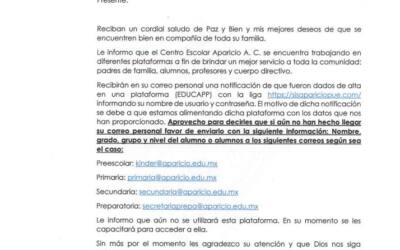 Aviso sobre la plataforma EDUCAPP