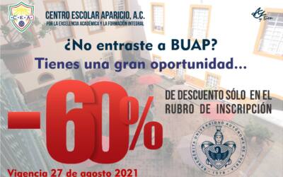 Descuento en Inscripción 2021 del 60%