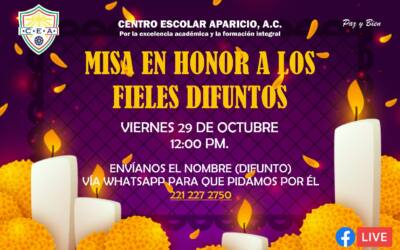 Conferencia Octubre 2021, Misa en honor a los fieles difuntos