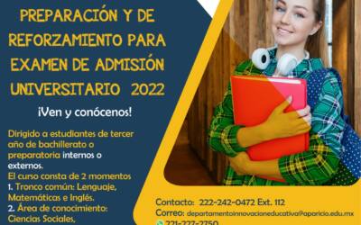 Curso de preparación y de reforzamiento para examen de admisión universitario 2022