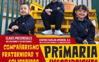 Inscripciones abiertas PRIMARIA ¡Visítanos!