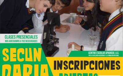 Inscripciones abiertas SECUNDARIA ¡Te esperamos!