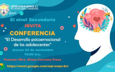 Conferencia: El desarrollo psicoemocional de los adolescentes