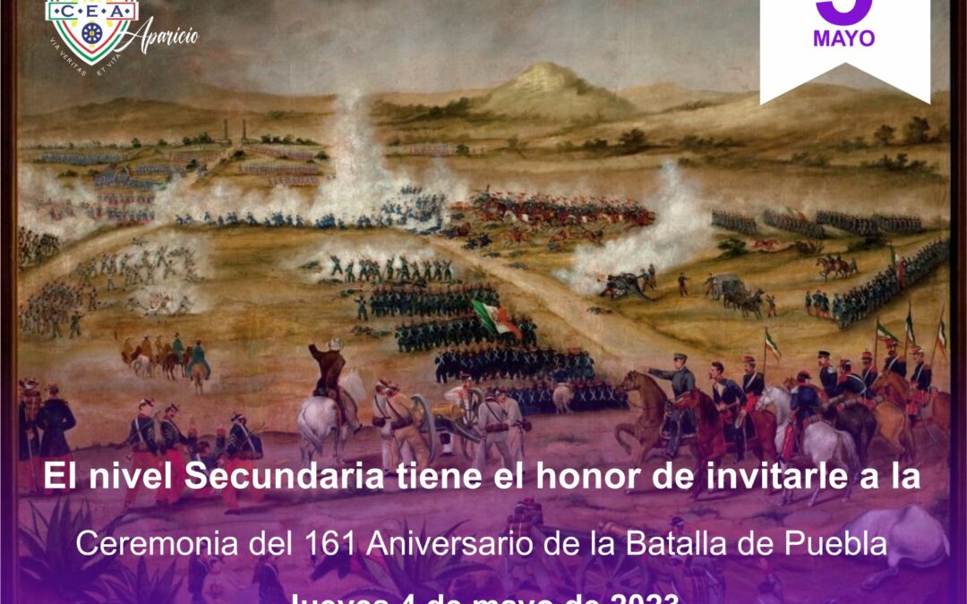Invitación Ceremonia 161 Aniversario Batalla 5 de Mayo