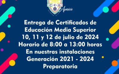 Entrega de certificados Preparatoria 2024