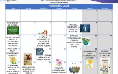 Calendario de Actividades, Febrero 2025, Preparatoria